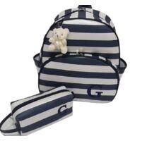 Kit Mochila Maternidade + Estojo Box para Menino Personalizados 