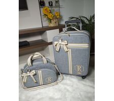 Kit Mala Rodinhas + Bolsa  Média - 41886
