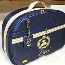 Mala Maternidade Azul Masculina Personalizada