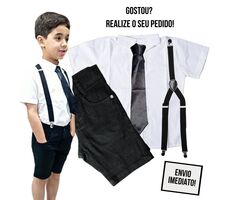 Kit Roupa Social  Menino - Festas - Casamento - Batizado - 76423