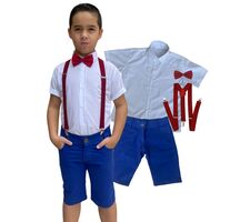 Kit Roupa Social Menino - Festas - Casamento - Batizado - 76743